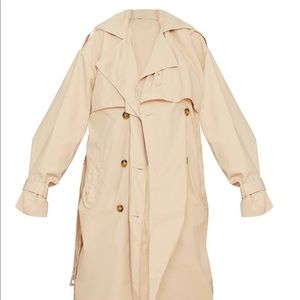 Tall Stone Oversized Belted Midi Trench